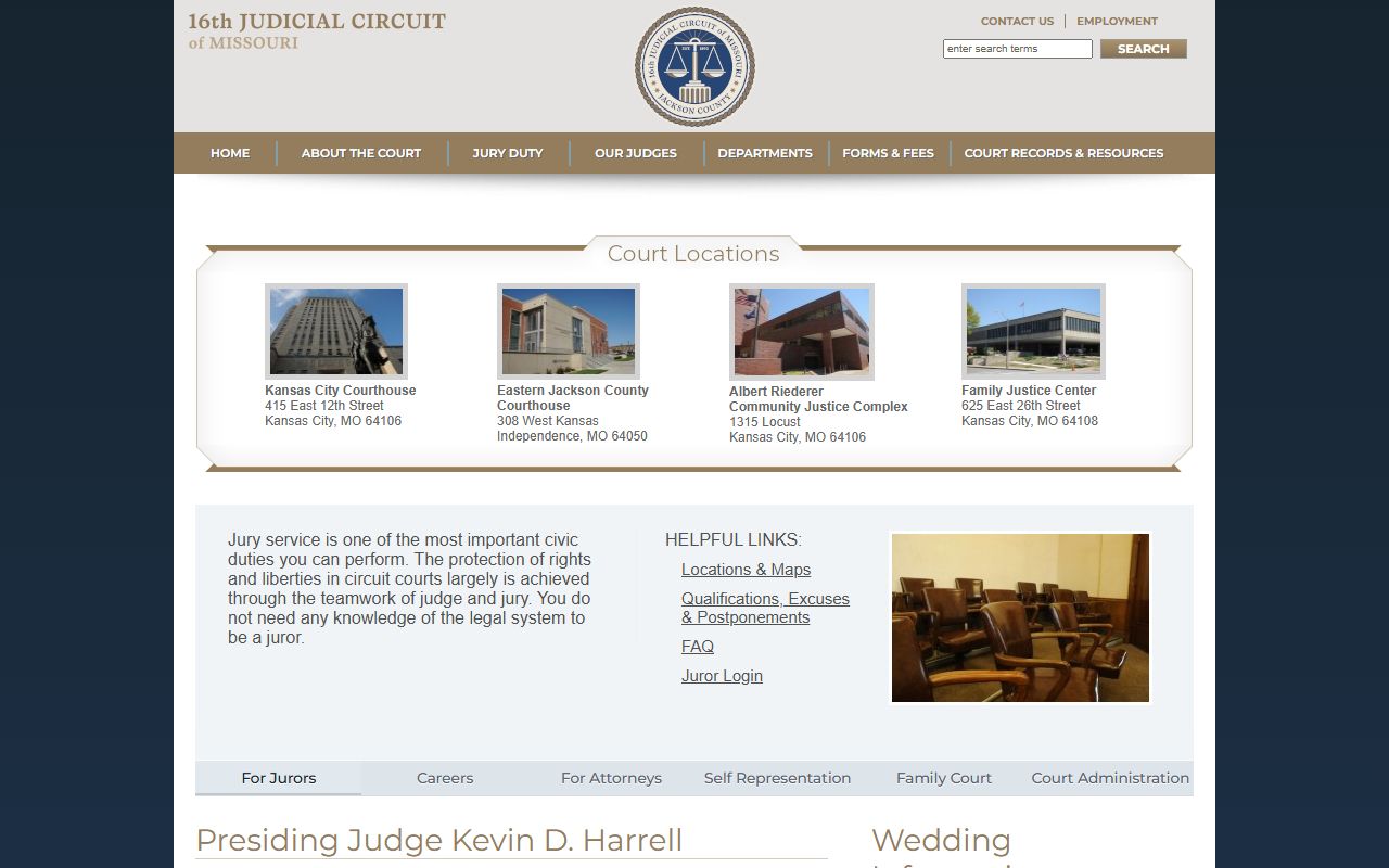 Jackson County Missouri official website divorce records information