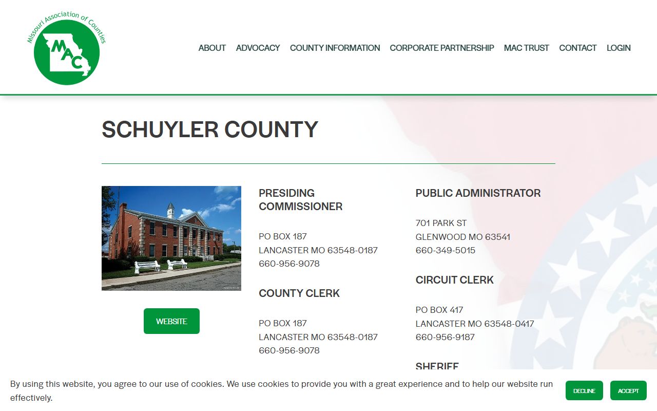 Schuyler County Missouri divorce records association of counties directory