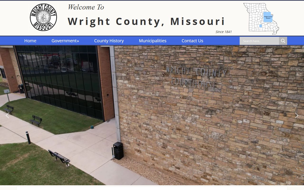 Wright County Missouri government divorce records information page